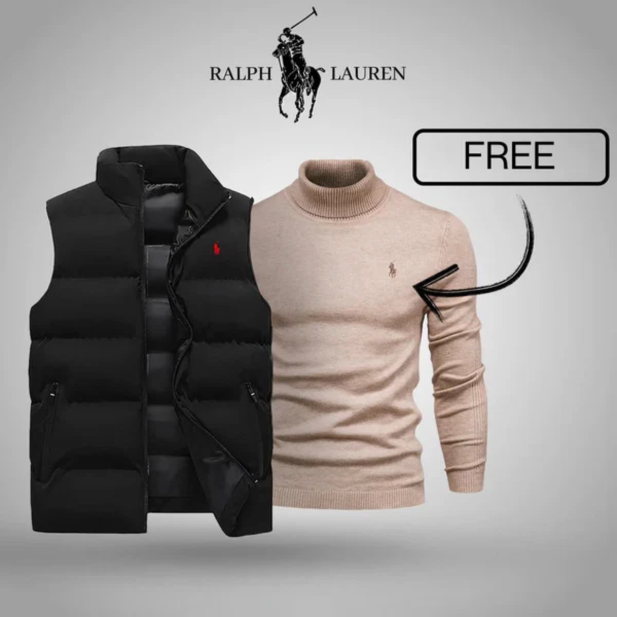 RL Herren-Winter-Style-Bundle – Weste und Pullover