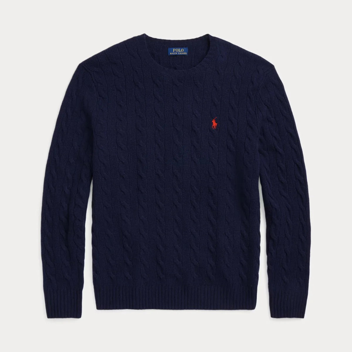 Zopfmuster-Pullover aus Wolle und Kaschmir