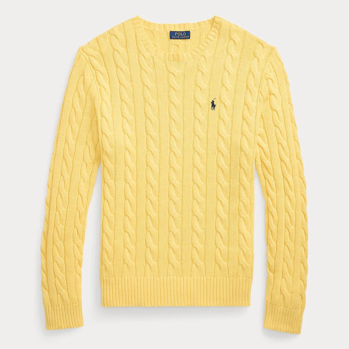 Zopfmusterpullover aus Baumwolle